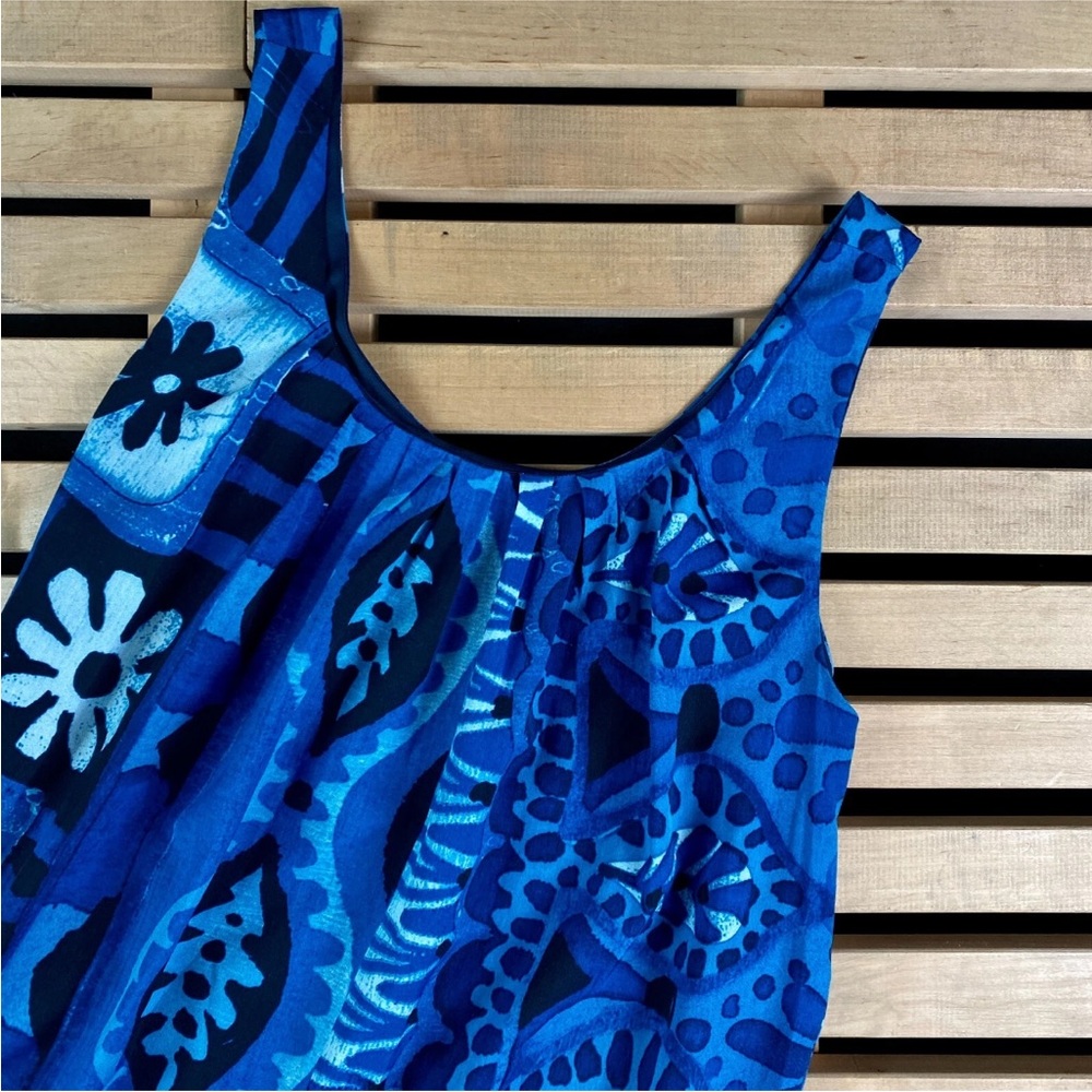 Desigual Blue Vibrant Print Women's Magic Floaty Dress Size 38 Small - Picture 7 of 12